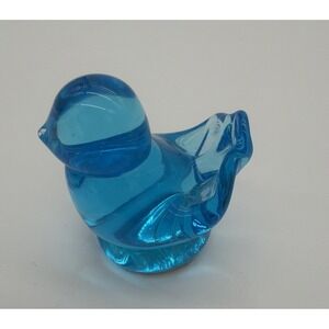 Bluebird of Happiness 1997 Art Glass Bird Figurine 2" Tall Fayetteville, AR